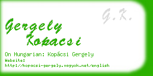 gergely kopacsi business card